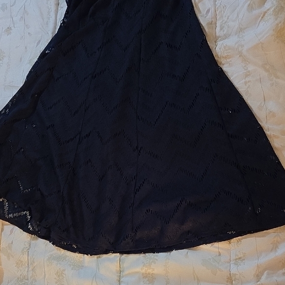 Tiana B. Navy Midi Lace Dress - Picture 7 of 7